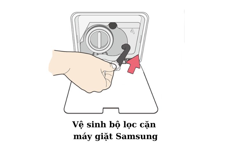 ve sinh bo loc can cua may giat samsung